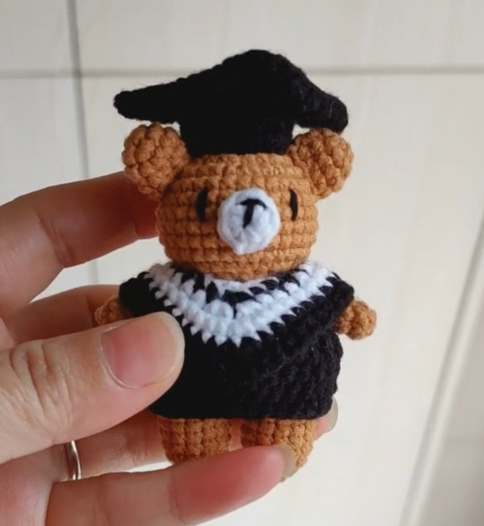 Graduation Bear - Graduation outlets Gift - Unique Graduation Gift - Handmade Graduation Bear - Crochet Graduation Bear