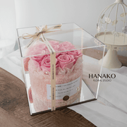 My Bunny Preserved Rose Box Pink