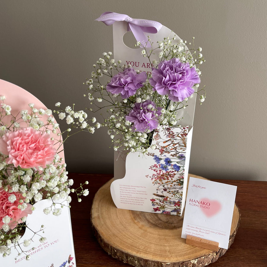 Mother's Day Mini Purple Carnation Box