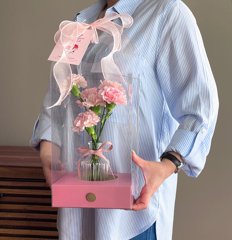 Mother's Day Pink Carnation Handbag