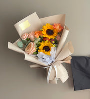 Graduation Sunflower Bouquet D-Orange