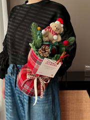 Christmas Peace Apple Plush Bouquet