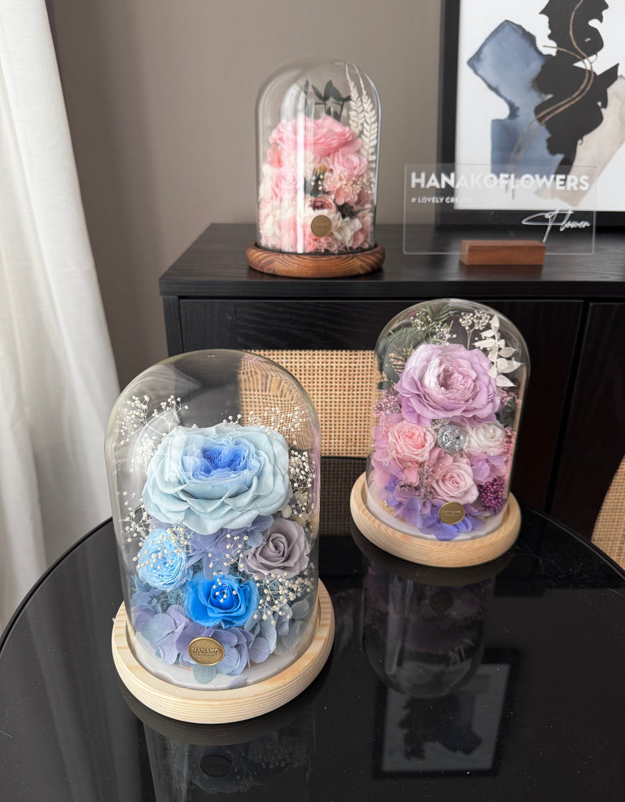 CLASSIC PRESERVED FLOWER CLOCHE