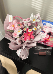 Vday Bunny Love Crochet Bouquet