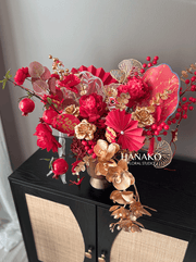 Lunar New Year Artificial Flower Bucket Style A